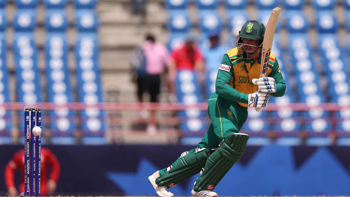 Quinton de Kock hits joint fastest fifty of T20 World Cup 2024 during ENG vs SA Super 8 Group 2 match