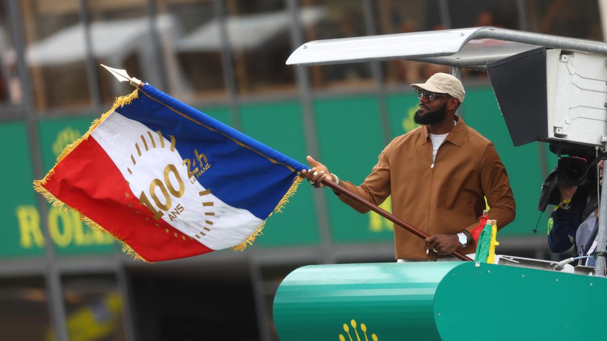 NBA legend LeBron James gets Le Mans underway