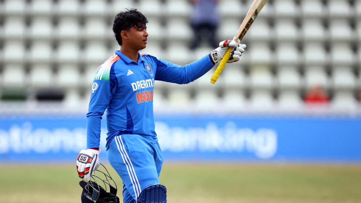 Vaibhav Suryavanshi slams 63-ball century against South Africa U-19