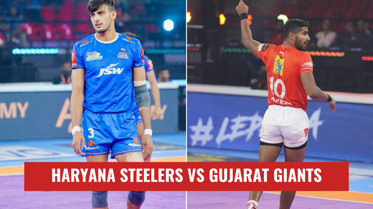 Haryana Steelers 38-42 Gujarat Giants, Highlights Pro Kabaddi 2022: Ram Mehar beats Manpreet in battle of the coaches, fourth consecutive loss for Steelers