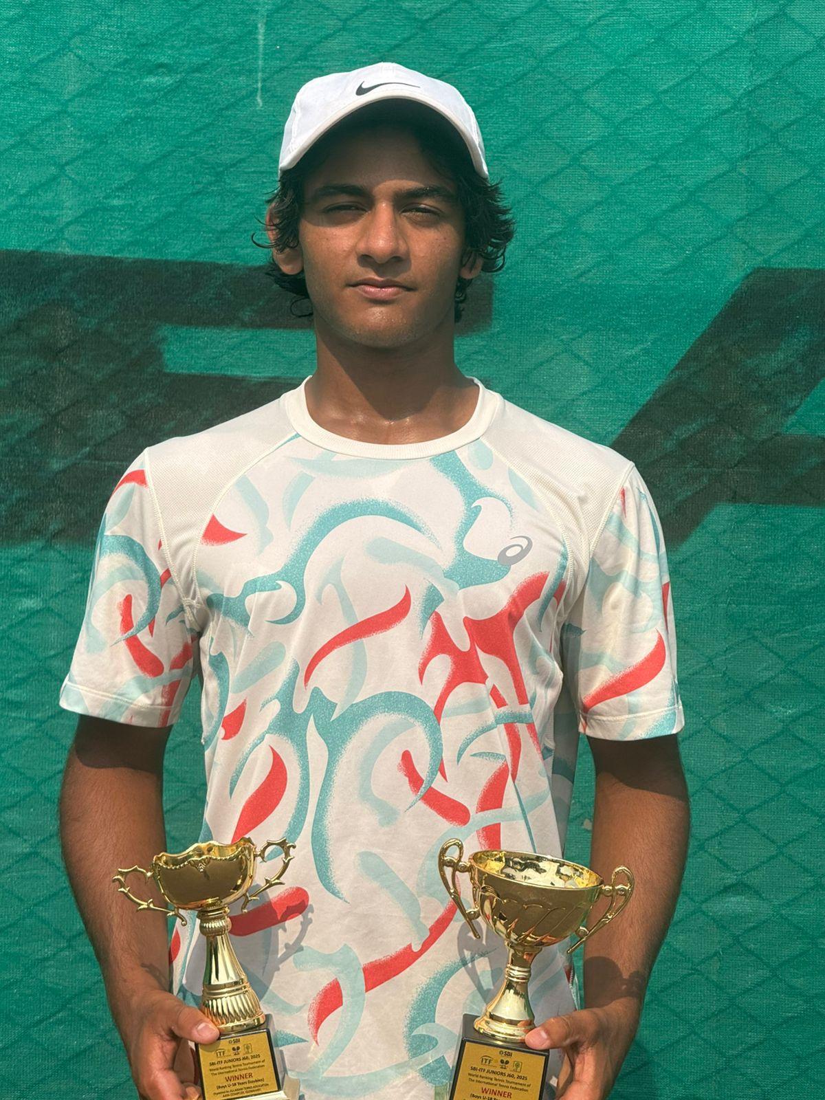 Aradhya Kshitij teve um desempenho brilhante para garantir os títulos de simples e duplas no ITF J60 Guwahati.