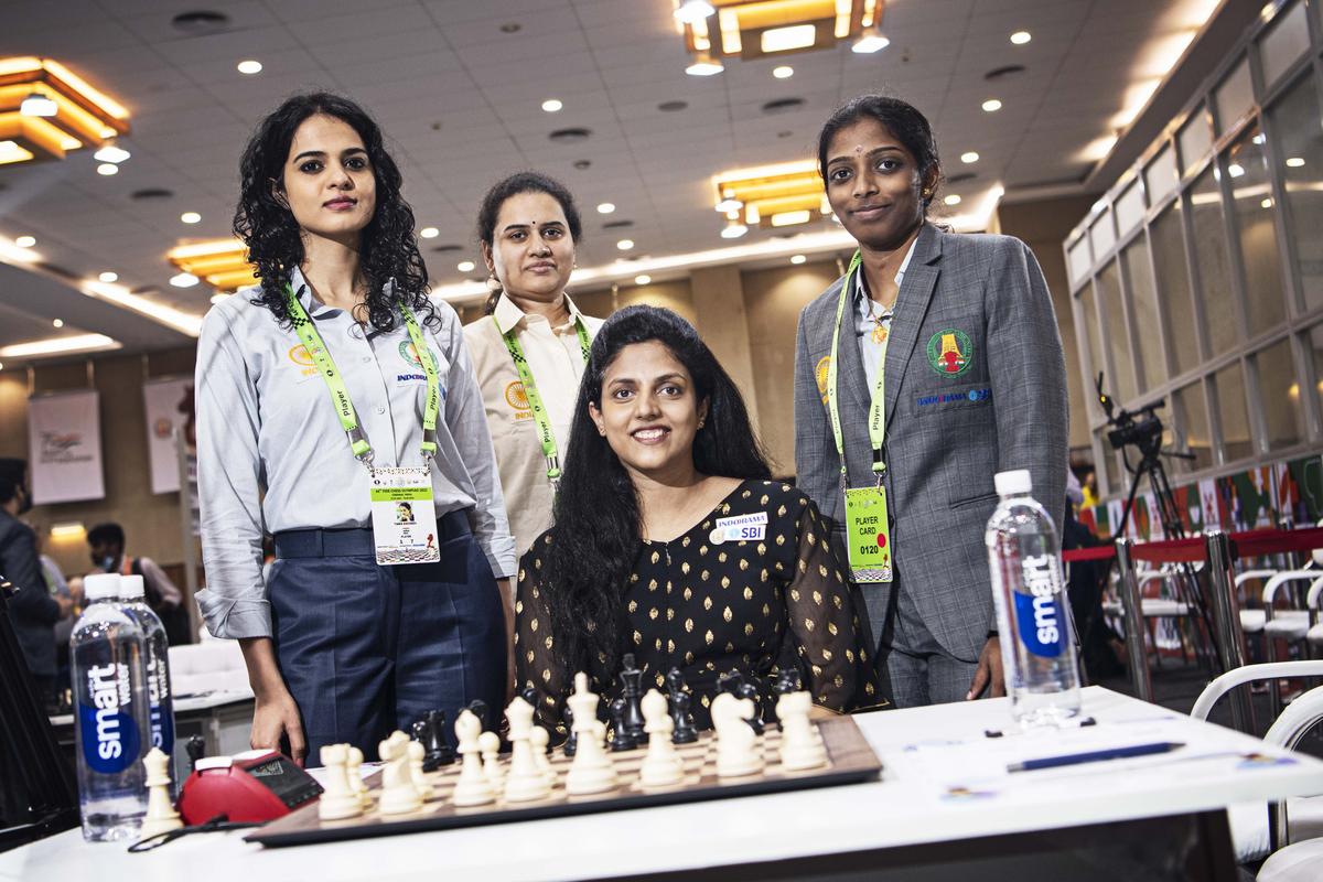 FILE PHOTO: The second seed India that won bronze in Chennai will miss Humpy Koneru this time, but with a rising star Divya Deshmukh joining Rameshbabu Vaishali, Harika Dronavalli, Vantika Agrawal and Tania Sachdev in Budapest. 