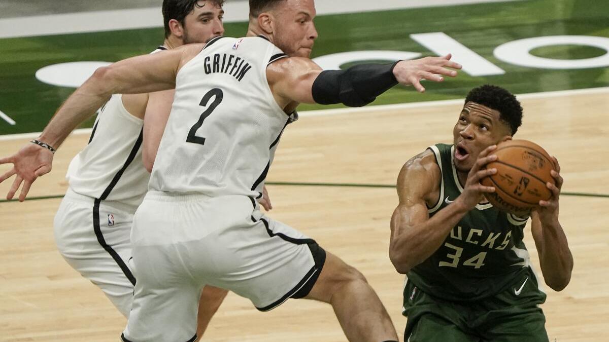 NBA roundup: Giannis Antetokounmpo, Bucks edge Nets