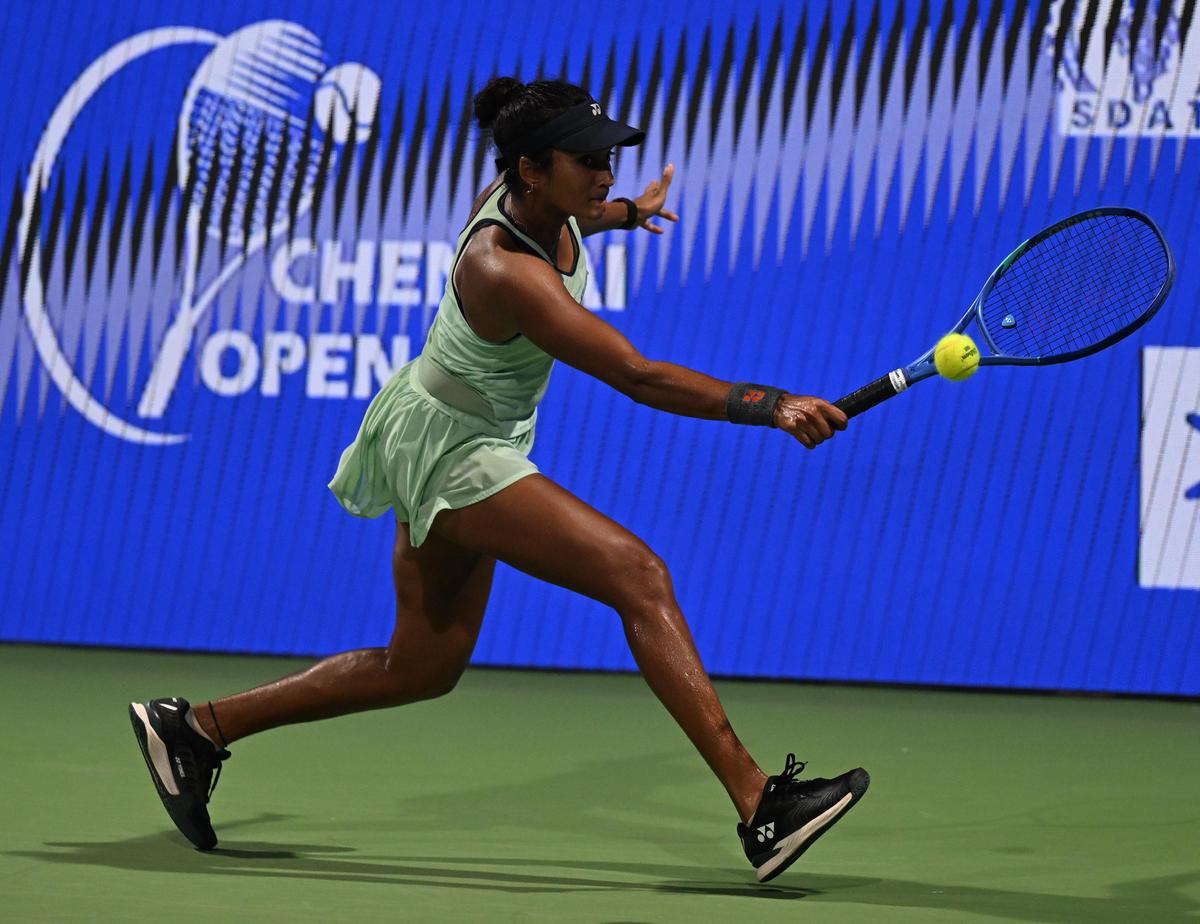 Mala suerte: Sahaja Yamalapalli (N° 344 del mundo) perdió 6-2, 6-2 contra Vekic.