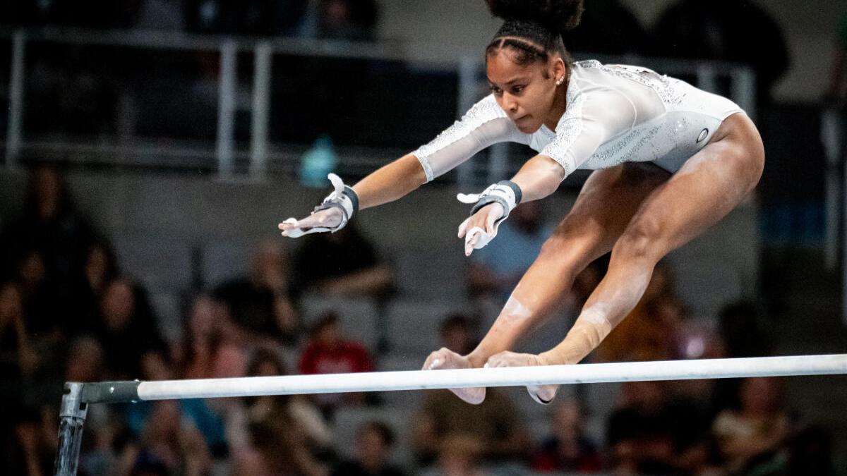 Skye Blakely out of paris olympics gymnastics trials suffers Achilles injury