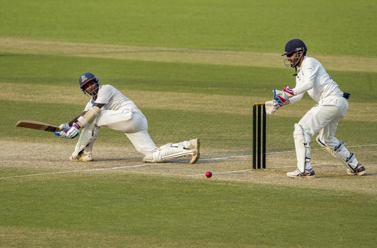 Taking a long stride: Despite being just two games old in First-Class cricket ahead of this season, Sumanta Gupta has been Bengal’s most dependable batter with two fifties and a century.