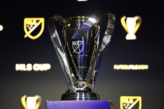 FILE PHOTO: The Philip F. Anschutz Trophy of MLS Cup. 