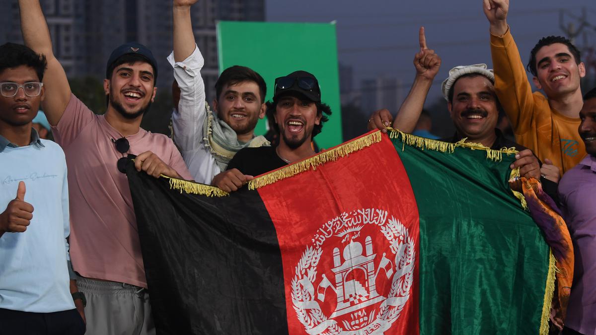 ICC World Cup 2023: Afghan fans at MCA stadium dance with joy after Afghanistan’s powerful bowling performance against Sri Lanka