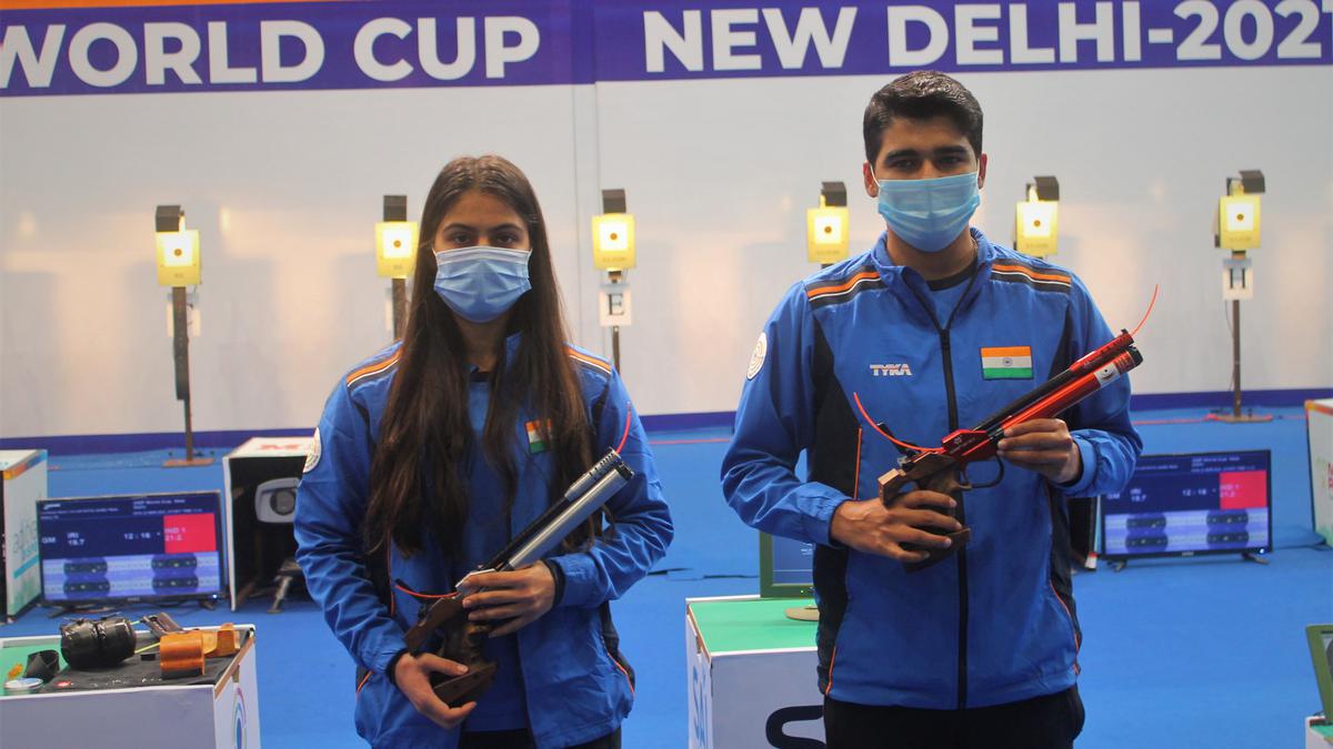 ISSF World Cup: Manu Bhaker, Saurabh Chaudhary clinch 10m mixed air pistol gold