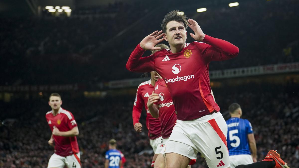 Premier League 2024-25: Harry Maguire earns 10-man Manchester United vital win over Ipswich Town