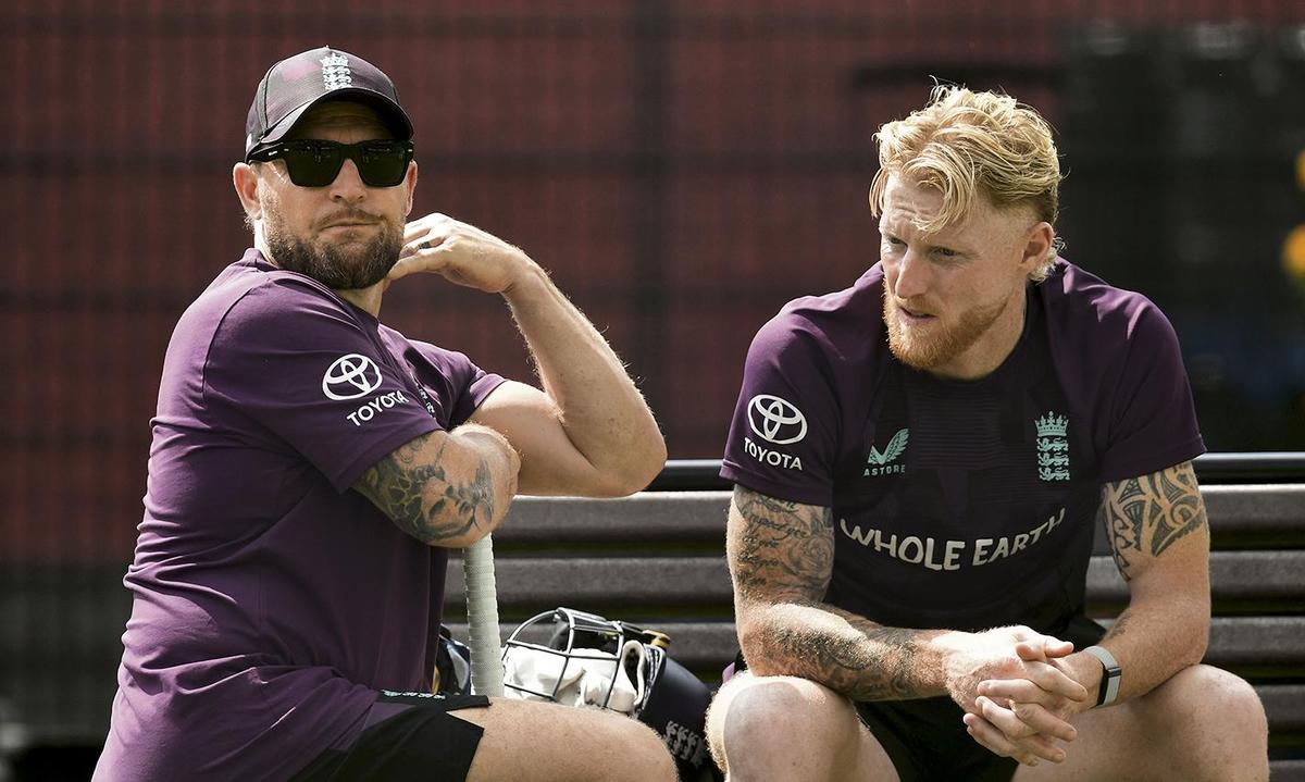 FILE PHOTO: McCullum and red-ball captain Ben Stokes have retained their positions ahead of an upcoming three-Test series at home to New Zealand. FILE PHOTO: McCullum and red-ball captain Ben Stokes have retained their positions ahead of an upcoming three-Test series at home to New Zealand.