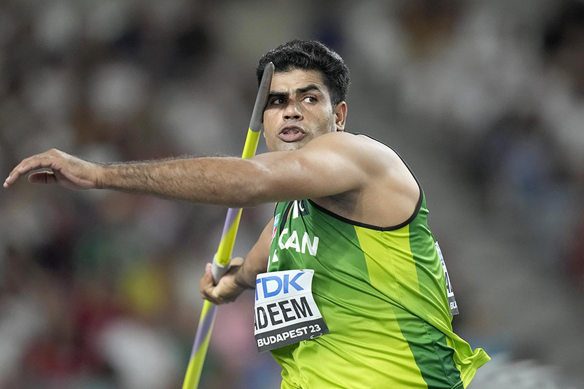 FILE PHOTO: Pakistan’s Arshad Nadeem has a personal best throw of 90.18m 