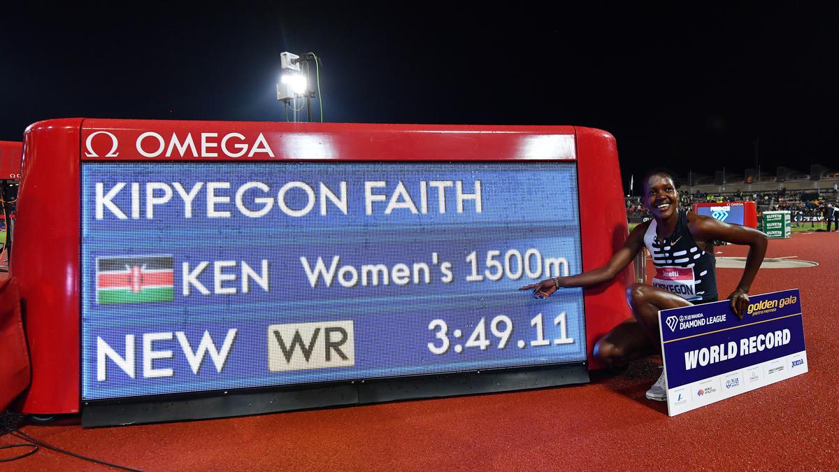 ‘Anything is possible’ as Kenya’s Kipyegon shatters 1,500m world record