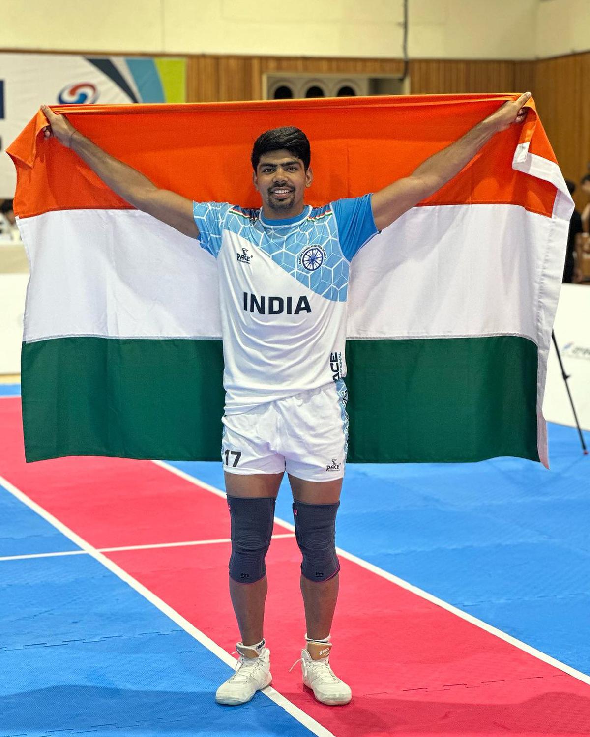 Pawan Sehrawat was key to India’s showing at the Asian Kabaddi Championship in Busan, South Korea, proving vital in attack and defence. 