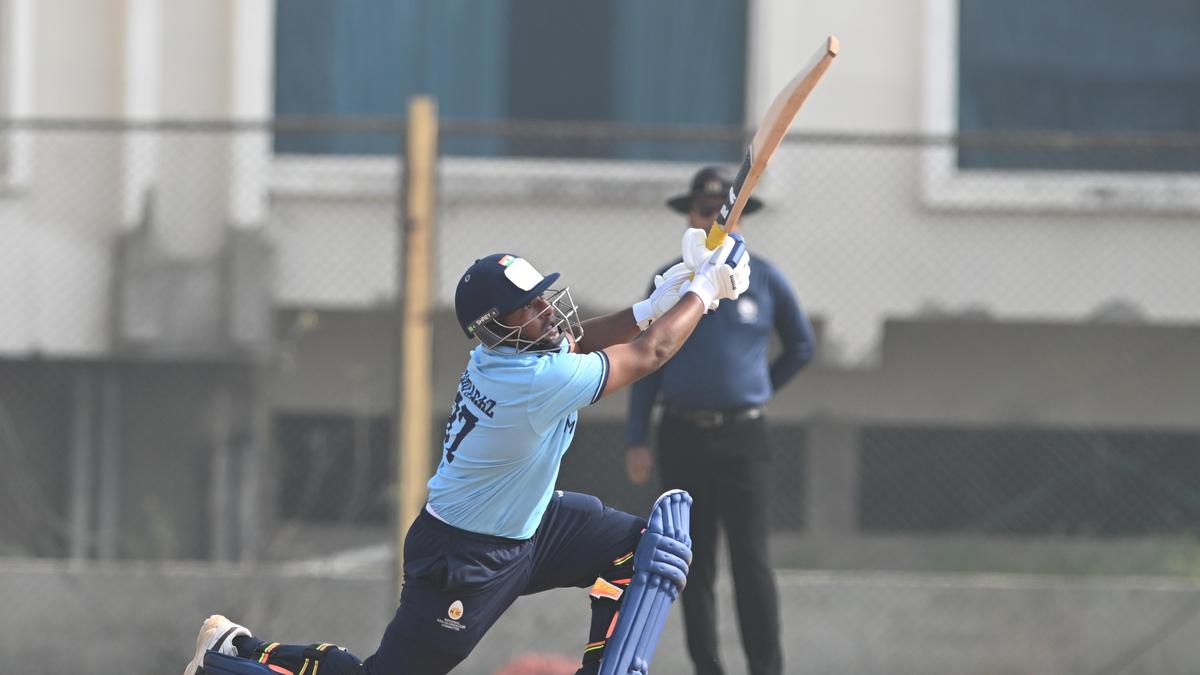 Sarfaraz Khan slams 22-ball 73 less than an hour before IPL Auction in Abu Dhabi