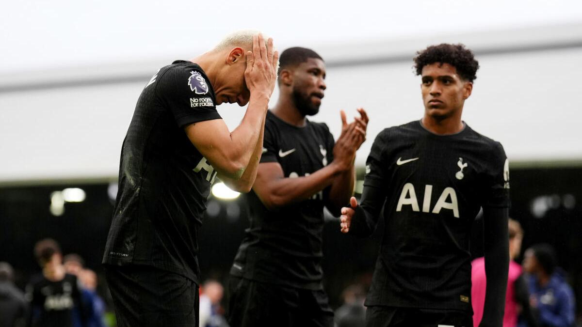 Premier League: Spurs em dificuldades perdem por 2 a 1 para o Fulham