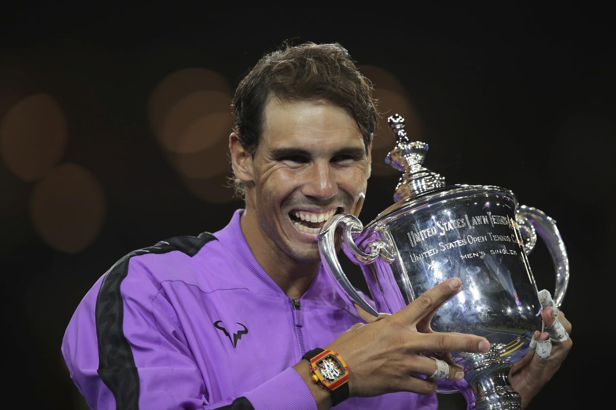 Nadal clinched his 19th Grand Slam title with a thrilling five-set win over Daniil Medvedev in the US Open final in 2019.