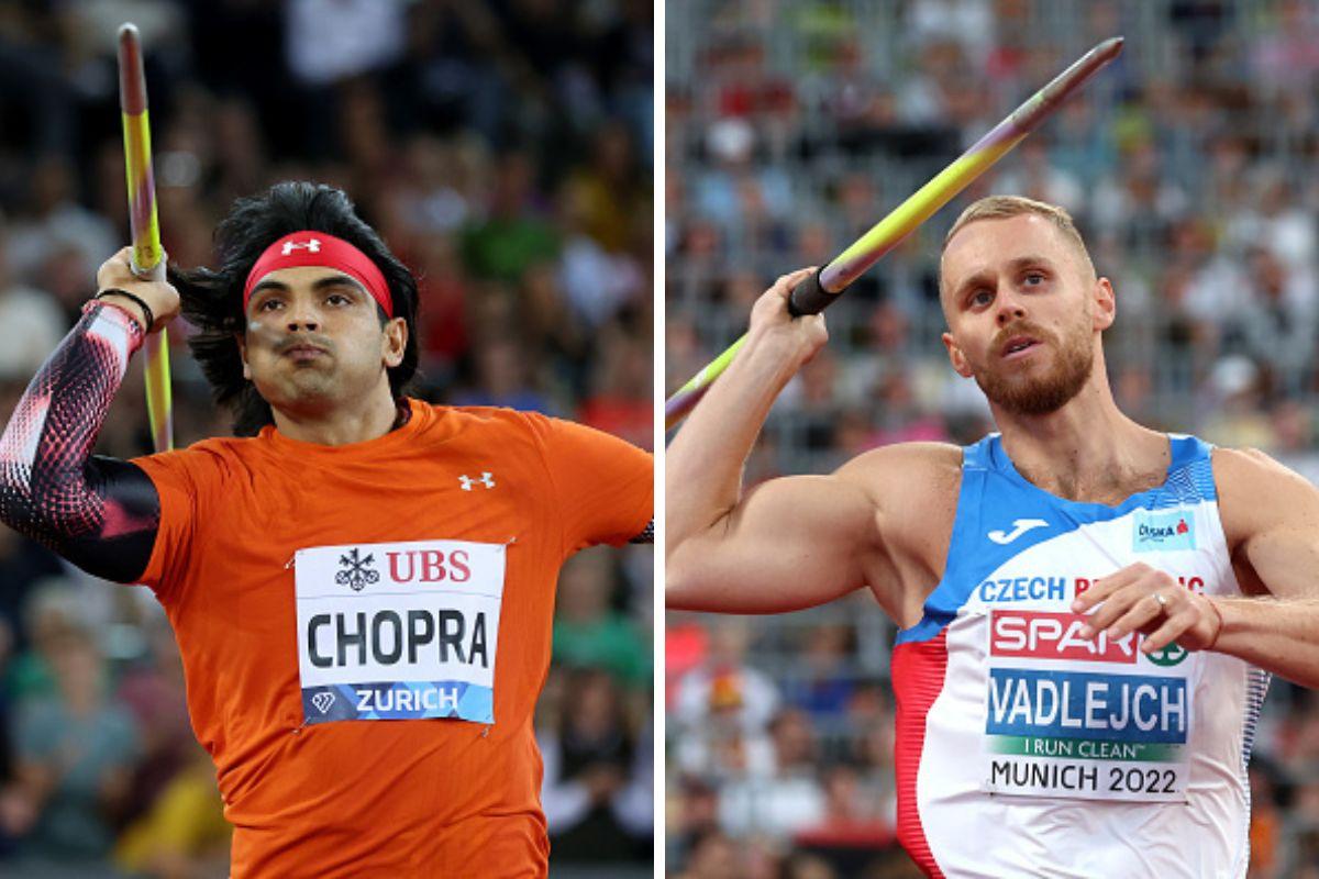 FILE PHOTO: It will be a tough battle between India’s Neeraj Chopra (left) and Czechia’s Jakub Vadlejch (right) for the gold medal in men’s javelin throw.