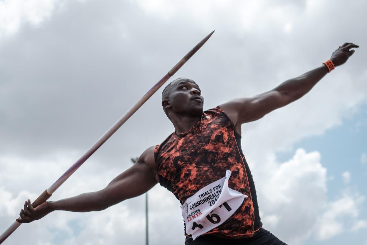 FILE PHOTO: Kenya’s Julius Yego throws during the final of Men’s Javelin throw during the trials for the 2018 Commonwealth Games at Kasarani Stadium in Nairobi.