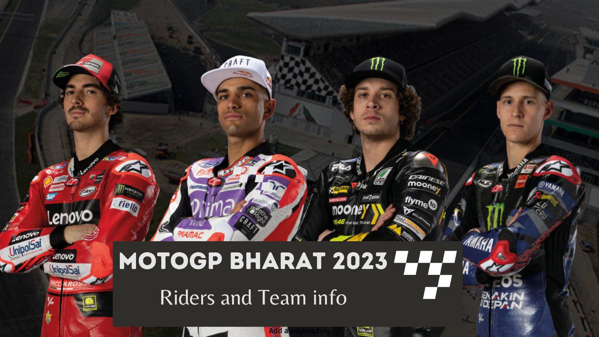 MotoGP Bharat All you need to know about the riders and teams