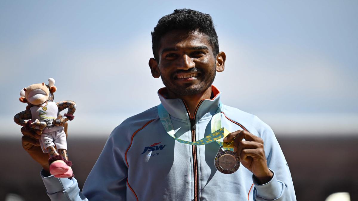 Avinash Sable wins silver in men’s 3000m steeplechase, 0.05 seconds short of gold at Commonwealth Games