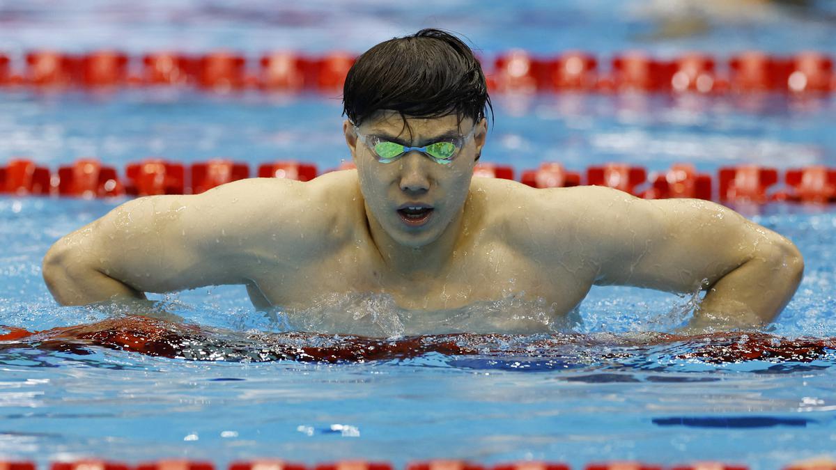 World Aquatics Championships: China’s Qin wins men’s 100m breaststroke world title