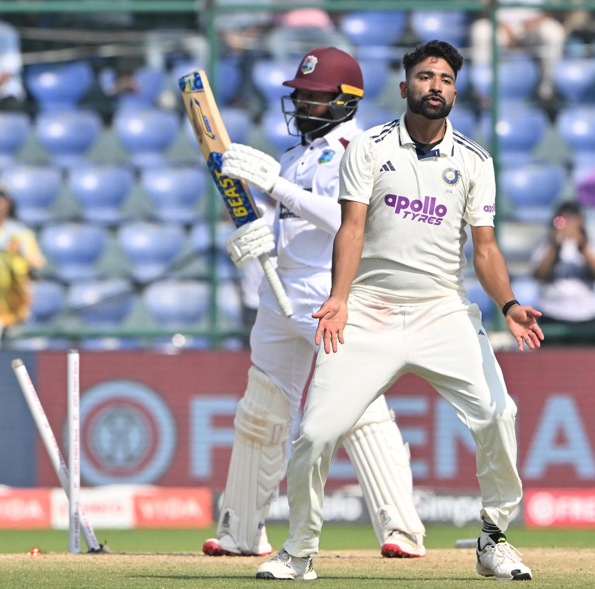 Fierce competitor: Mohammed Siraj nabbed 10 wickets at an average of just 13 