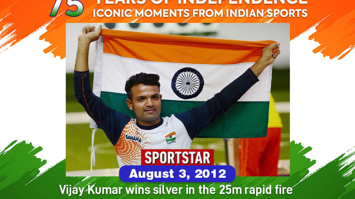 75 years of independence, 75 iconic moments from Indian sports: No 59- August 3, 2012: Vijay Kumar wins silver in the 25m rapid fire pistol event at London Olympics