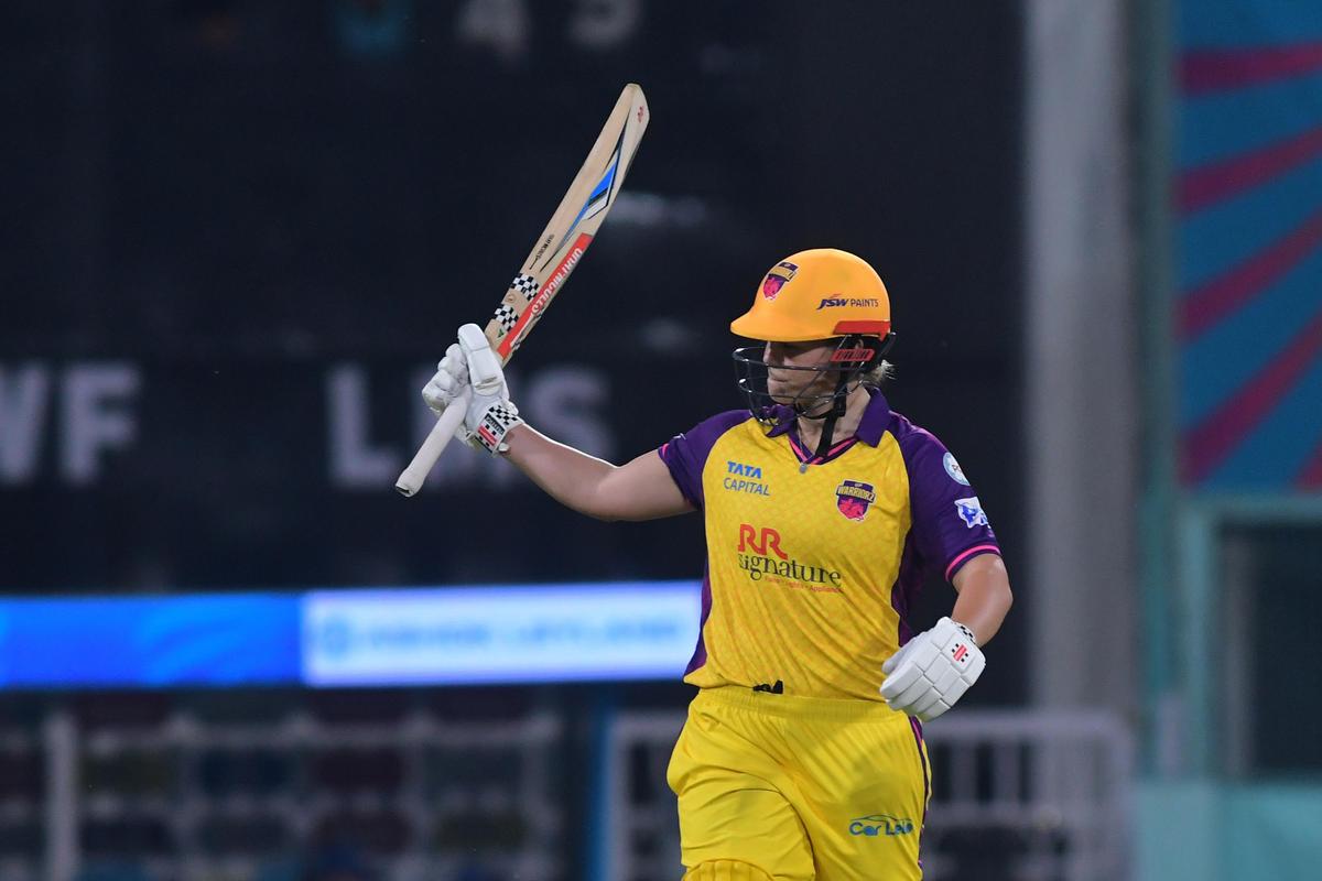 Georgia Voll marcou 99 invencibilidade pelo UP Warriorz contra o Royal Challengers Bengaluru na última temporada.