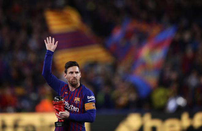 Homecoming?: Barcelona president Joan Laporta is keen on bringing Messi back, but the Spanish league leaders are steeped in debt. 