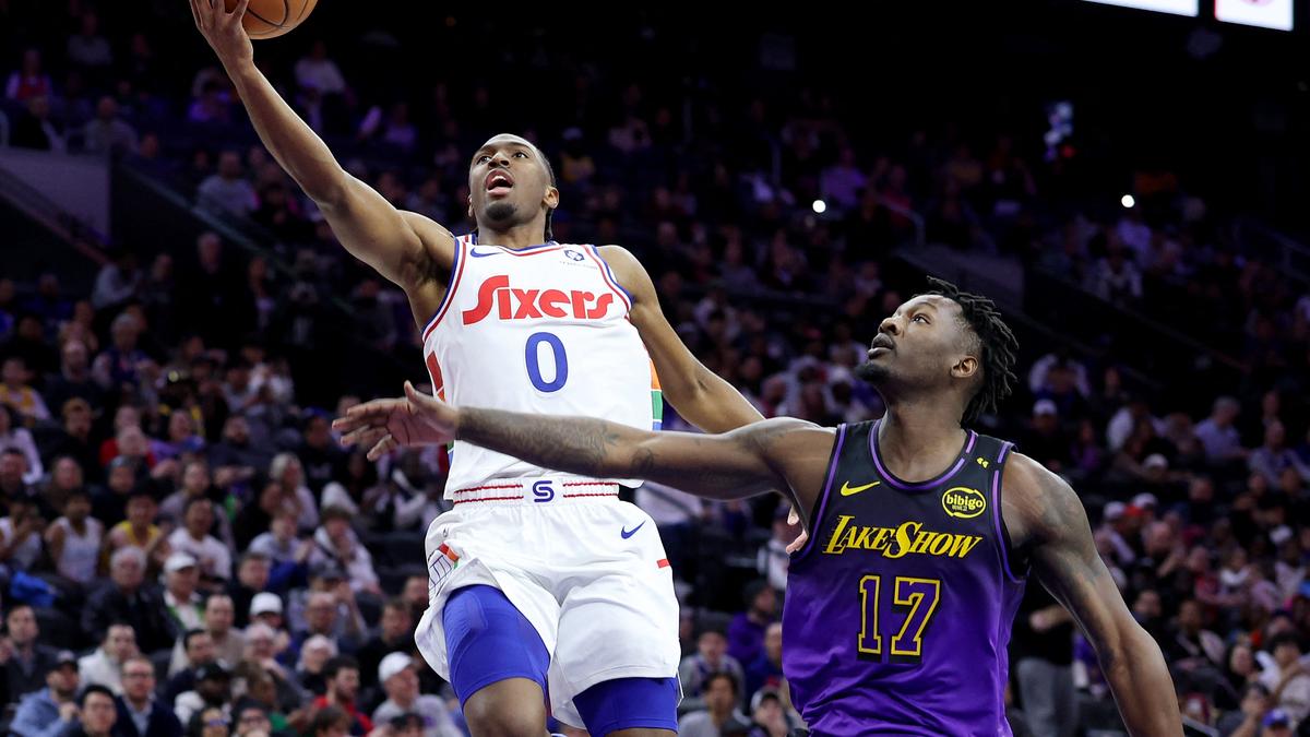 NBA roundup: Tyrese Maxey scores 43 points as Philadelphia 76ers beats Los Angeles Lakers