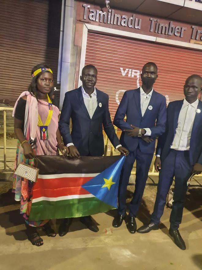 Members of South Sudan at the FIDE Chess Olympiad