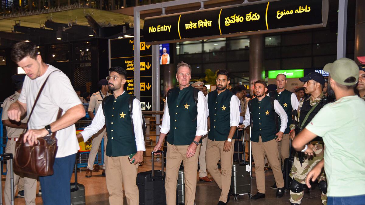 Pakistan team hits nets at Rajiv Gandhi International Stadium ahead of first World Cup 2023 warm-up match