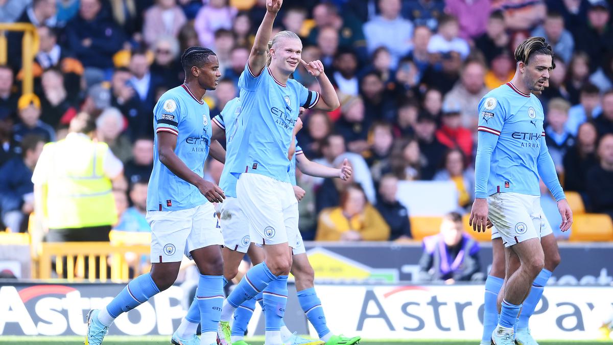 What records has Erling Haaland of Man City broken after his hattrick against Man United?