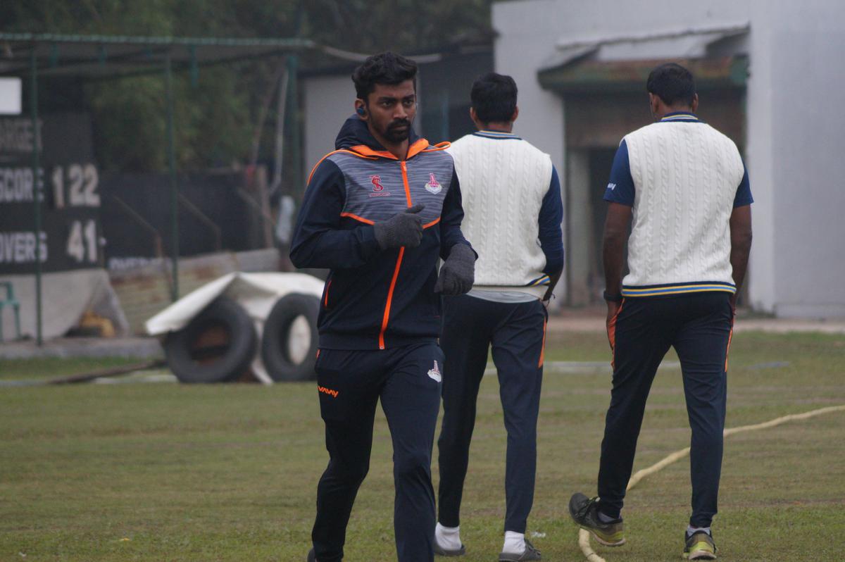 Indrajith spent the greater part of the day running laps along the boundary ropes of the park