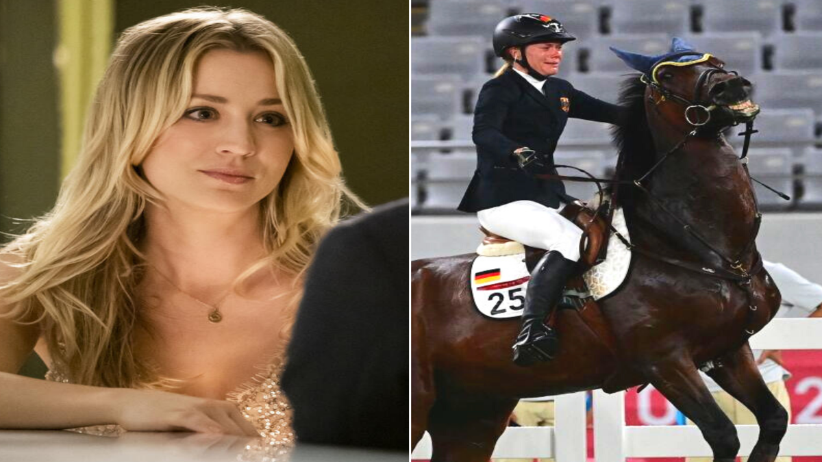 Kaley Cuoco, former Big Bang Theory star, comes to punched Olympic horse's rescue