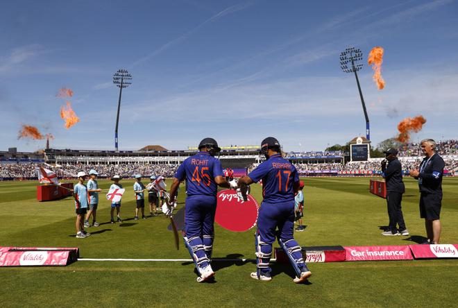 Rohit Sharma and Rishabh Pant stitched a quickfire 49-run stand in their first innings as an opening pair in the second T20I against England. 