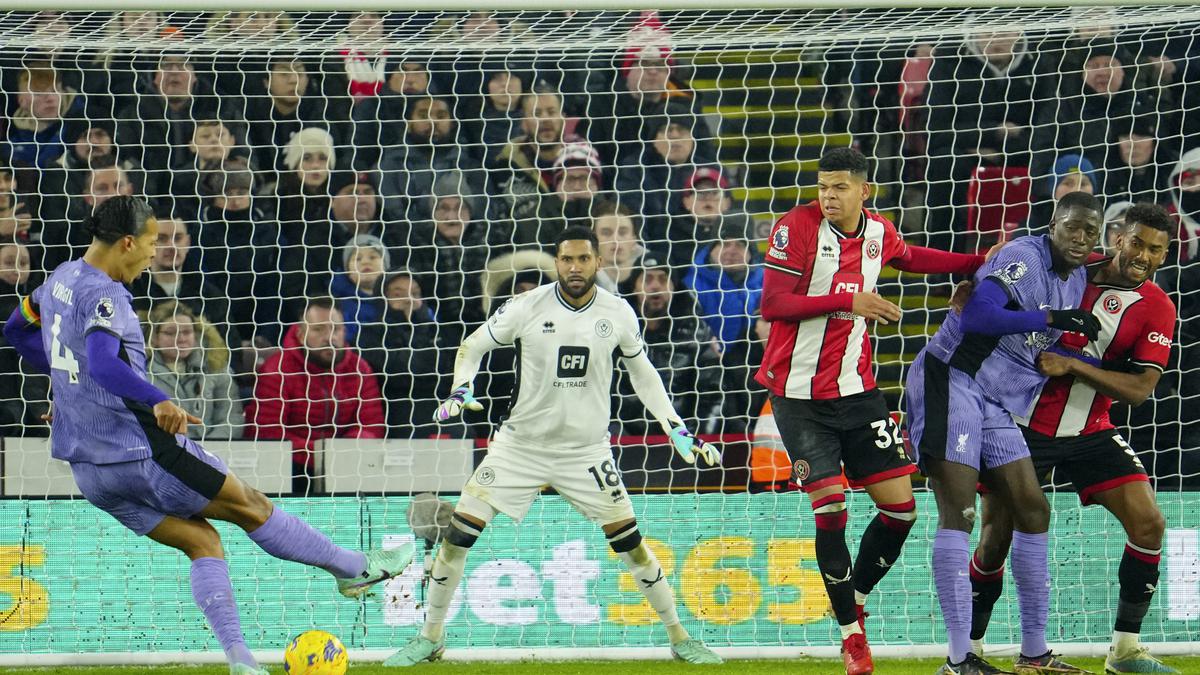 Premier League: Van Dijk volley sets up Liverpool’s 2-0 win over Sheffield United