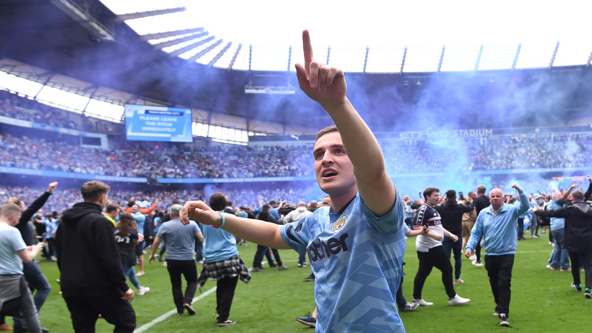 Manchester City fined for pitch invasion after win over Aston Villa