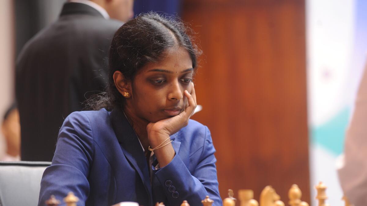 Grand Master Praggnanandhaa Sister Vaishali Downs Former World Champion  Mariya Muzychuk Chess News Chess World Cup