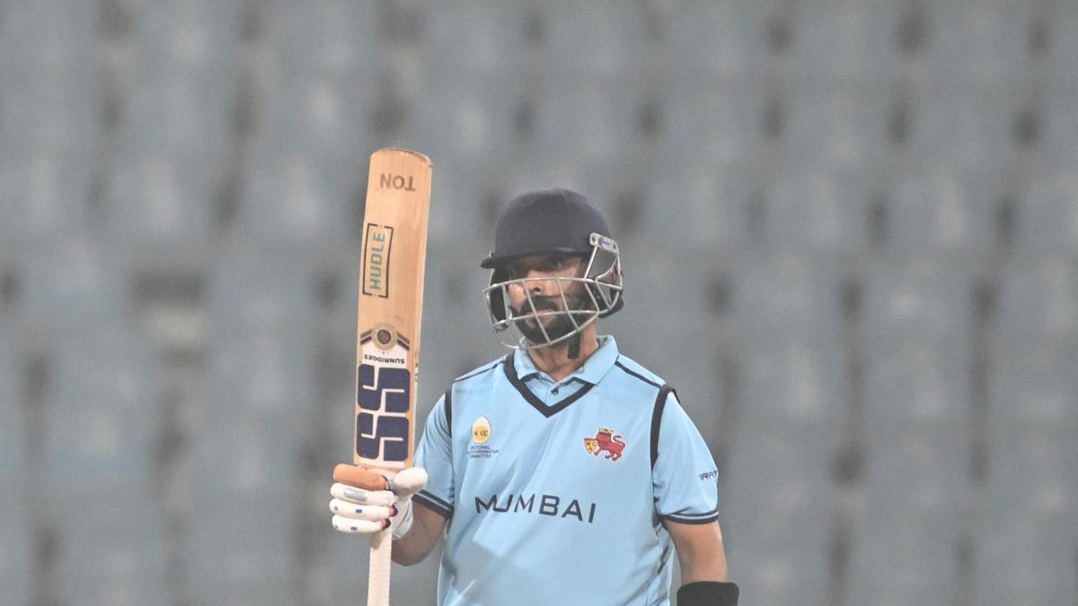 SMAT 2025-26, Group A: Rahane’s unbeaten 95 leads Mumbai to top of the table; Kerala crumbles against Assam