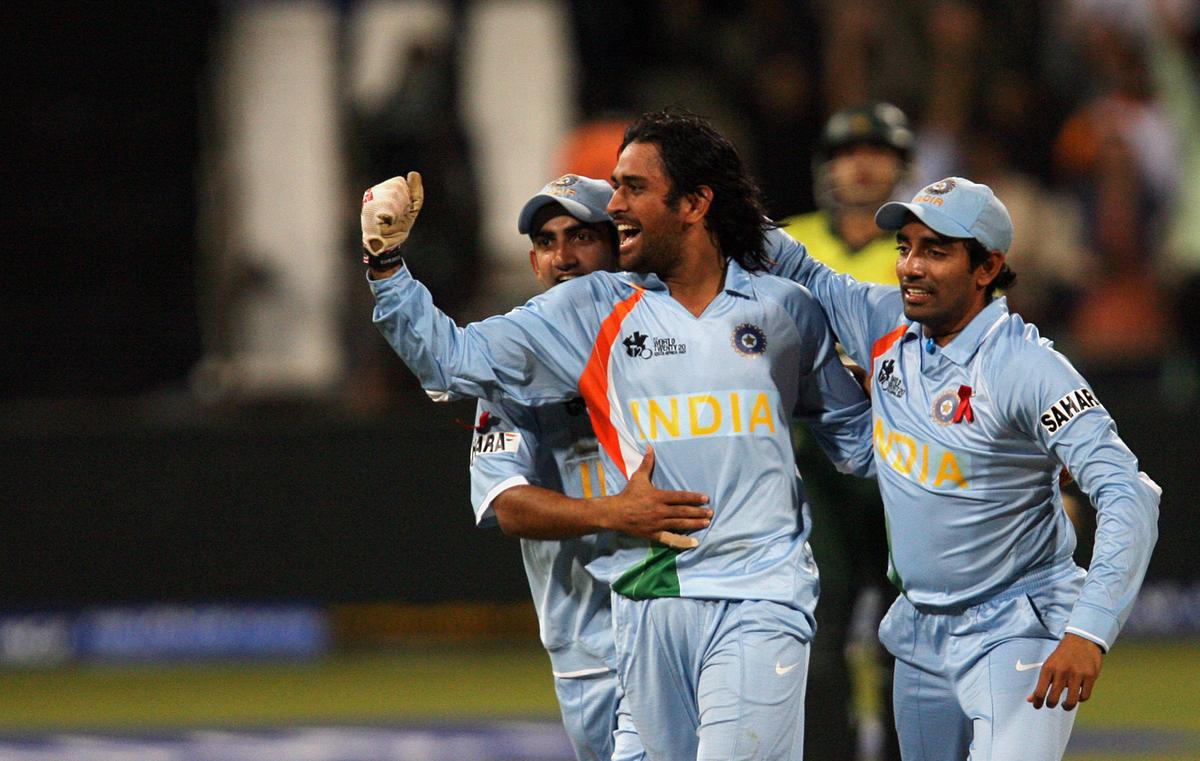 File Photo: India celebrating after the bowl-out against Pakistan.