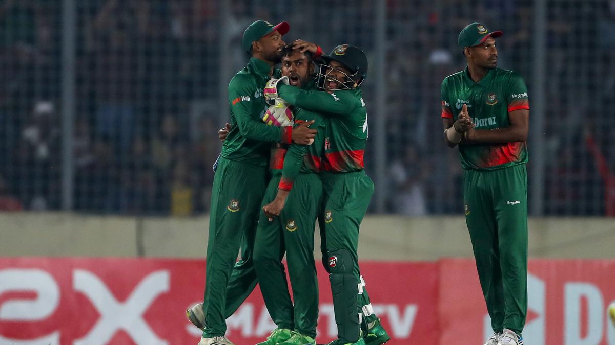 Bangladesh beats India by five runs to win ODI series, injured Rohits fifty in vain