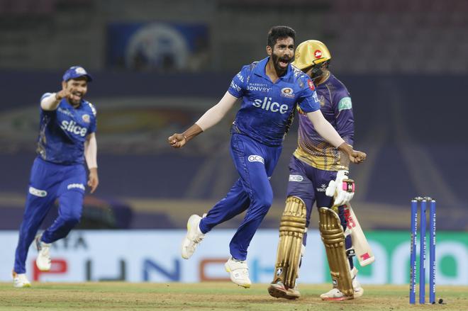 Jasprit Bumrah of Mumbai Indians in action. 
Photo by Deepak Malik / 