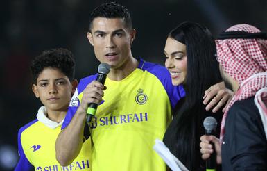 In pictures: Ronaldo, family given heroes' welcome at Al Nassr