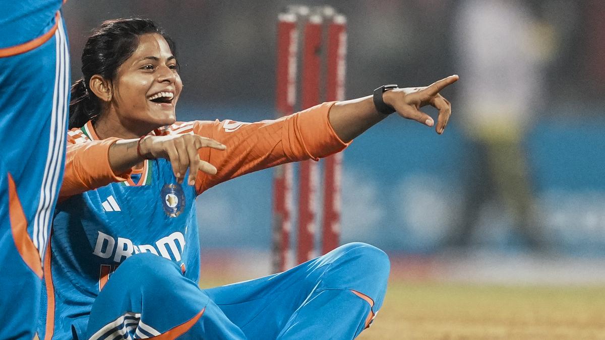 Batters post record score before Radha four-for leads India to first home women’s T20I series win in five years