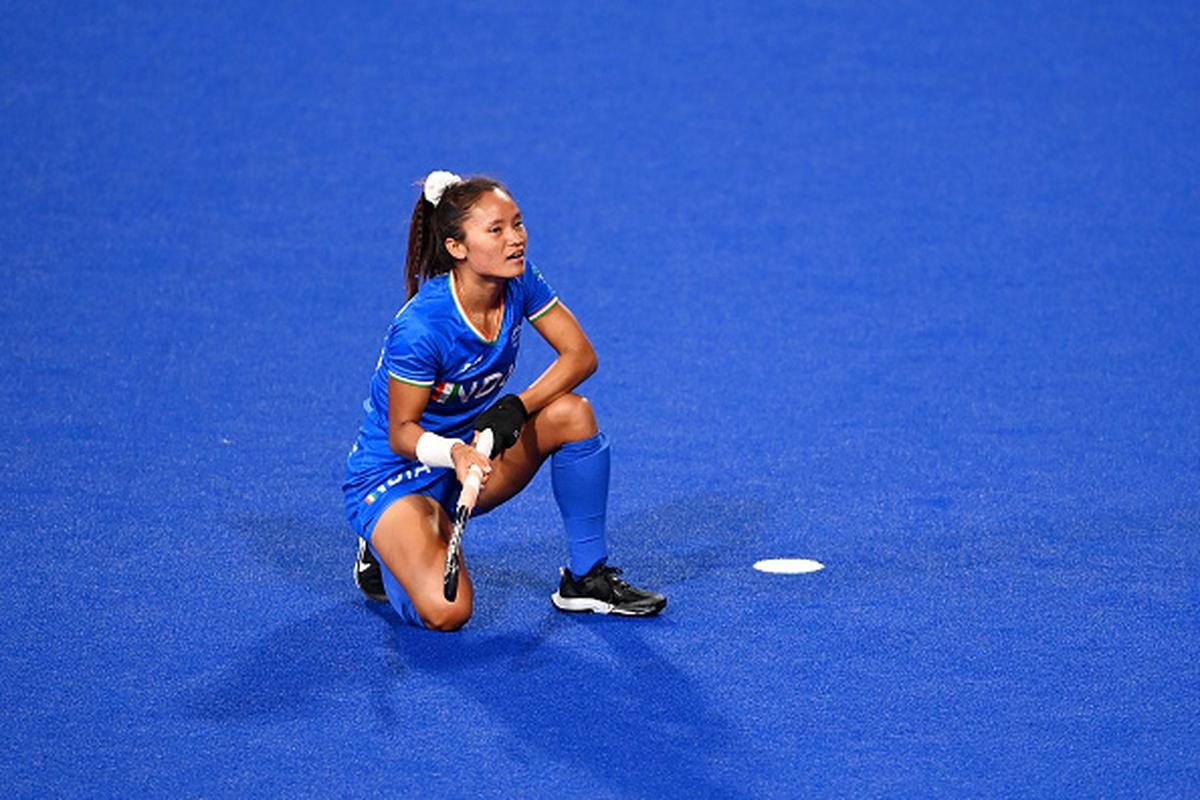 FILE PHOTO: Indian forward Lalremsiami will represent Shrachi Rarh Bengal Tigers in the women’s Hockey India League.