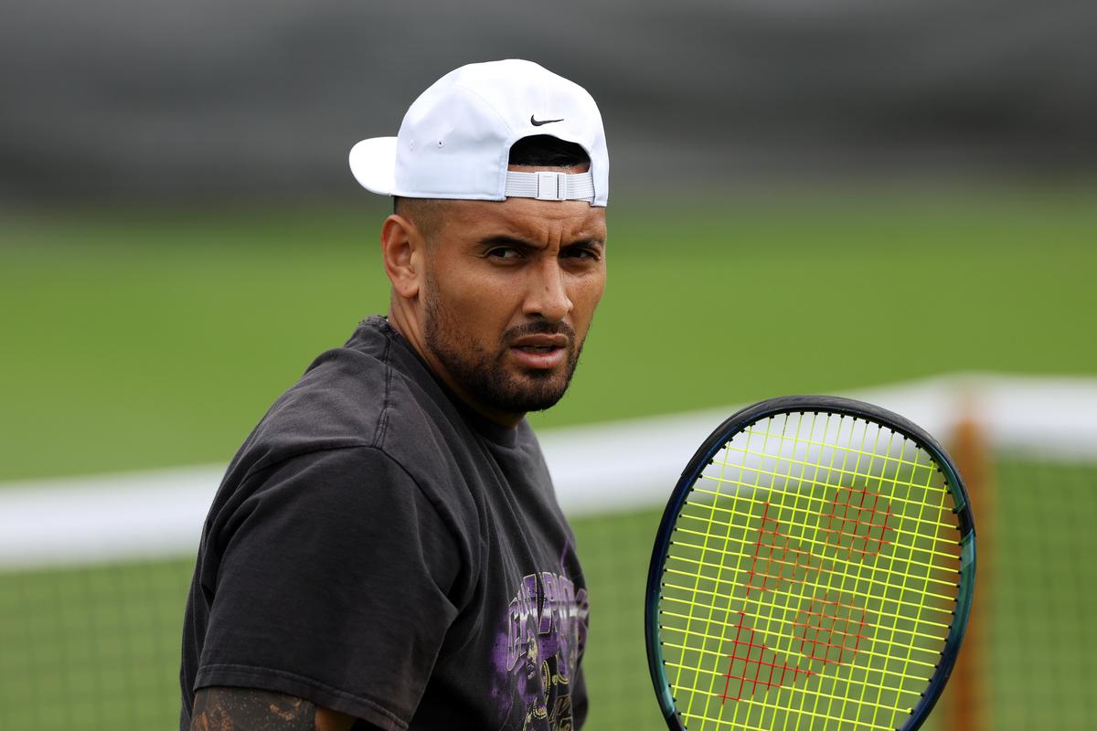 Why did Nick Kyrgios withdraw from Wimbledon 2023?