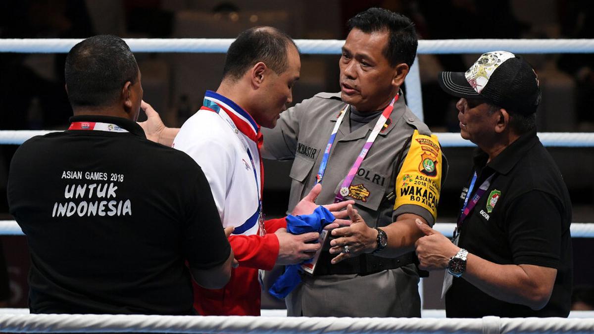 North Korea boxing coaches kicked out of Asian Games for ring protest