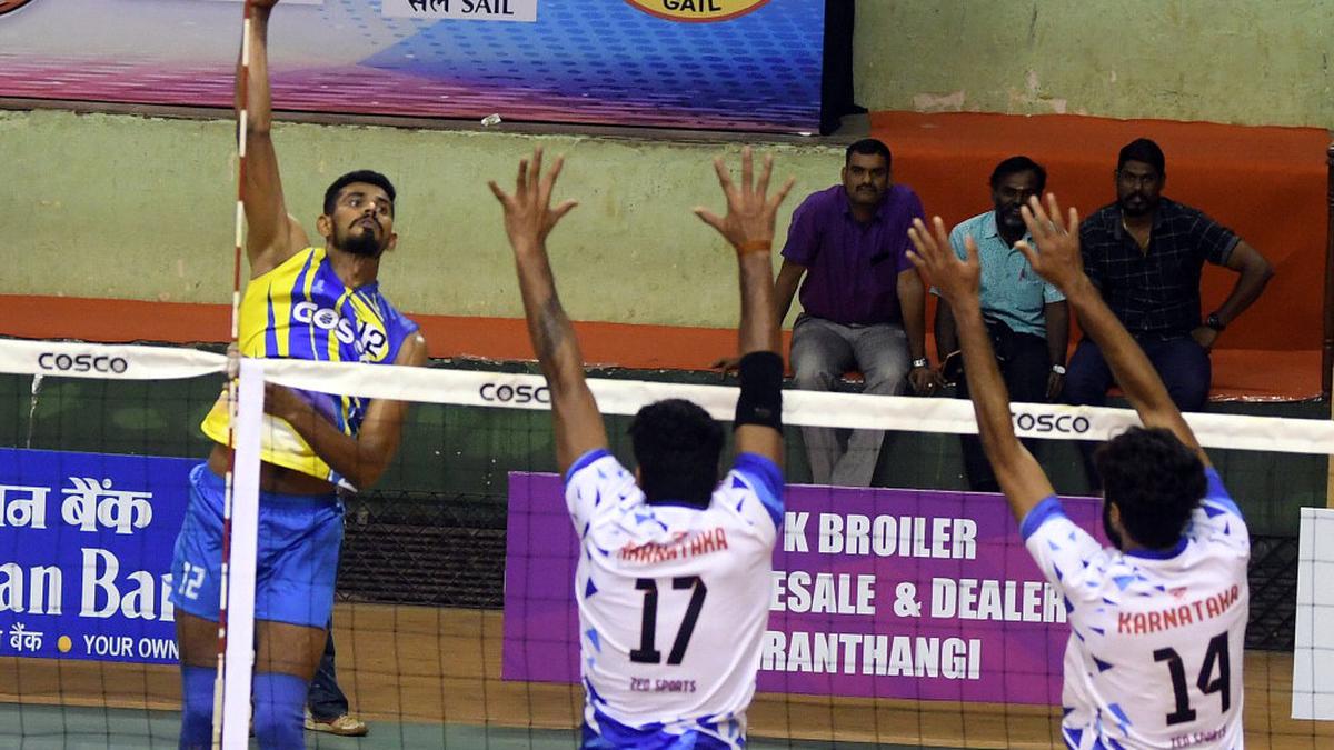 Senior National volleyball Tamil Nadu women go down tamely Sportstar